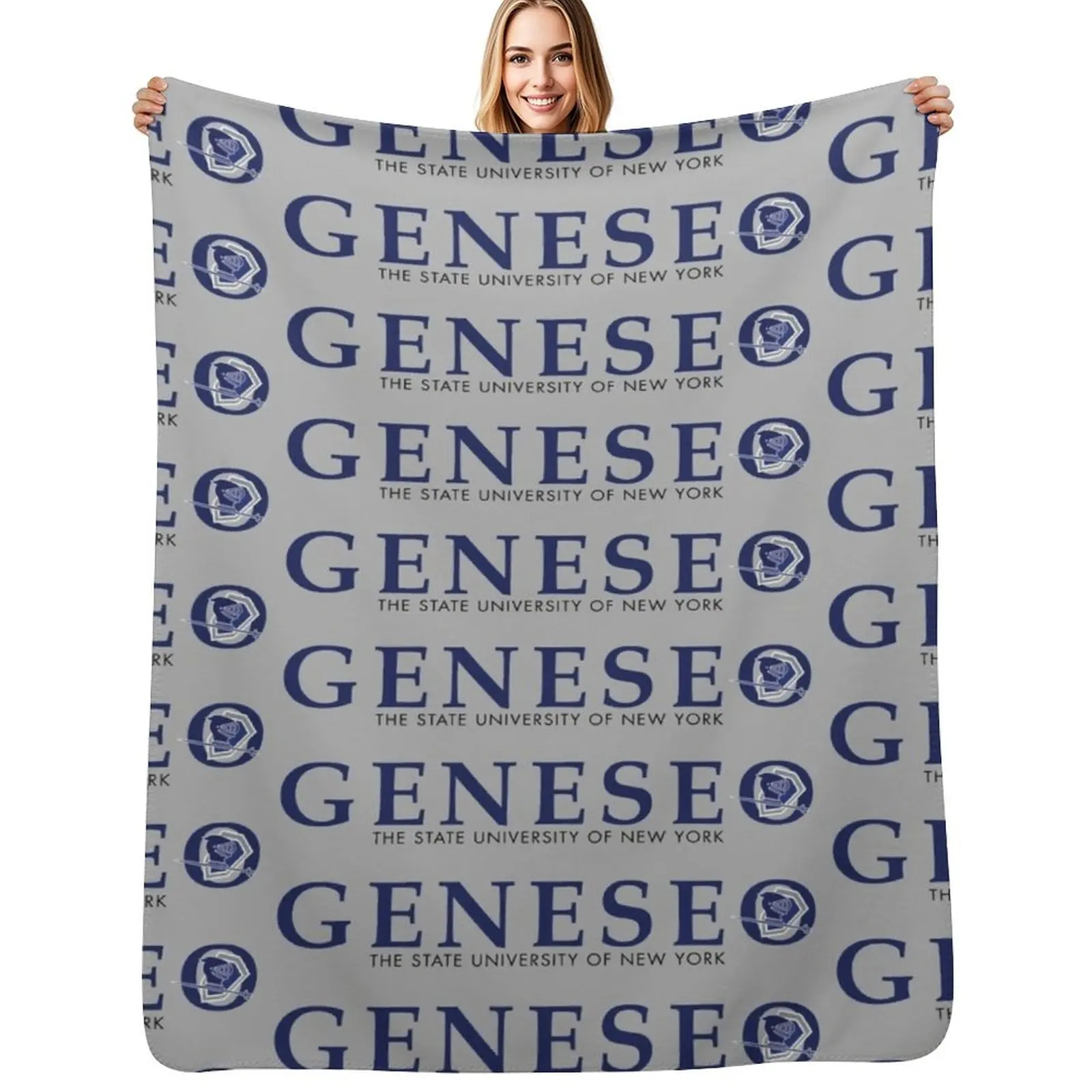 Geneseo Knights Throw Blanket Camping Thermals For Travel Quilt warm winter Multi-Purpose Luxury Brand Blankets