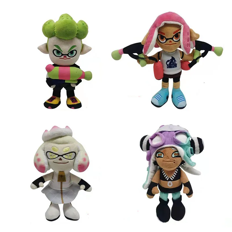 2022 Splatoon Plush Toy Anime Doll Splatoons NS Ika Musume Plush Toy Soft Plush Stuffed Doll Children Best   Birthday Gifts