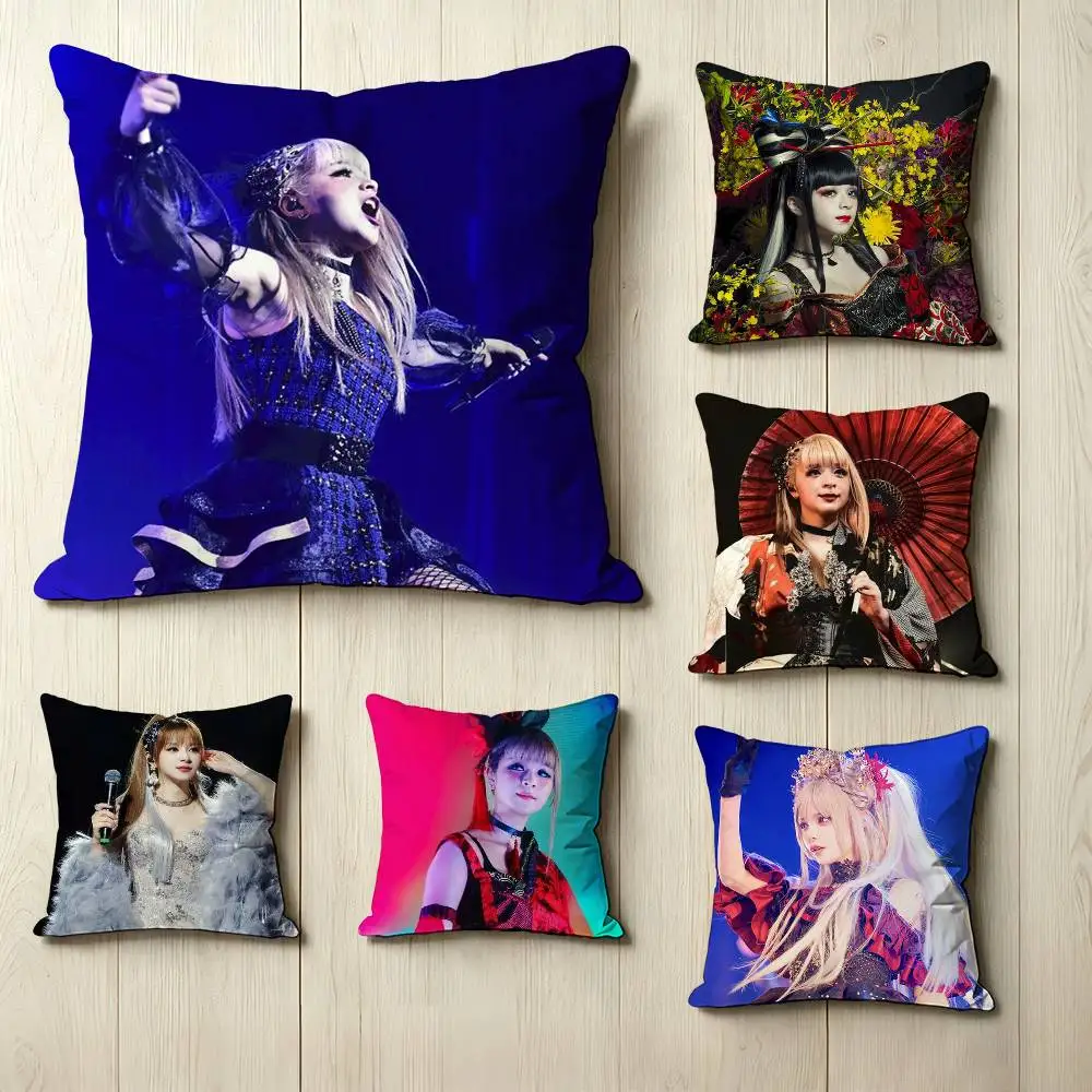 M-MARiA SInger M-Mizuhashi Mai  Pillow Case Square Double-Sided Sofa Cushion Cover Bedroom Bedside Pillow