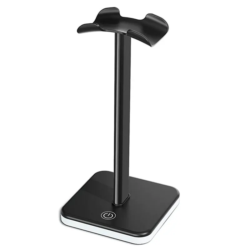 Desktop Organizer Space Saving Aluminuim Headphone Holder RGB Display Rack Head Mounted Bracket