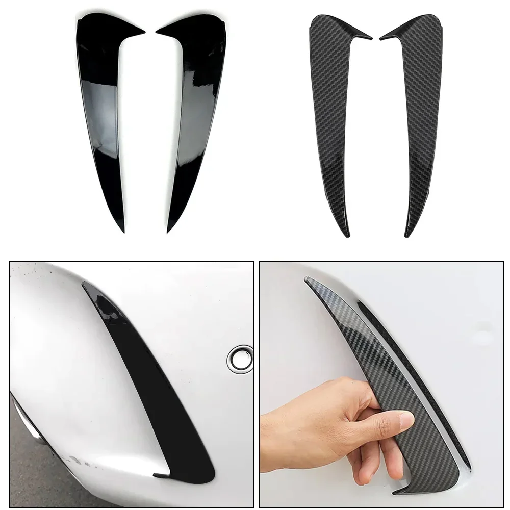 

2 PCS Rear Edge Corner Guard Scratch Protection Air Vent Cover Decoration Strip Car Sticker Bumper Scratch Protection For Benz