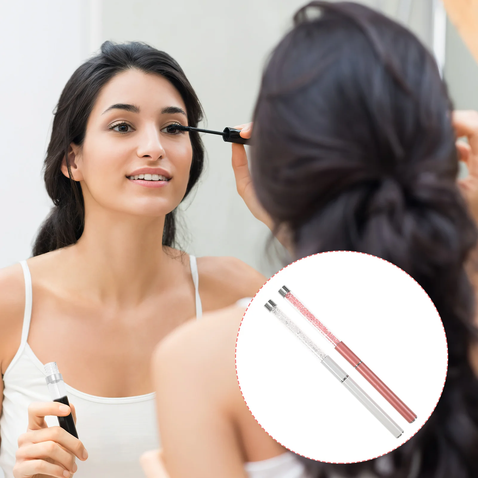 2 قطعة فرشاة رمش الحاجب Spoolie سهلة الاستخدام لاش مشط الحاجب فرشاة نظرة طبيعية ماكياج أداة لملحقات رمش