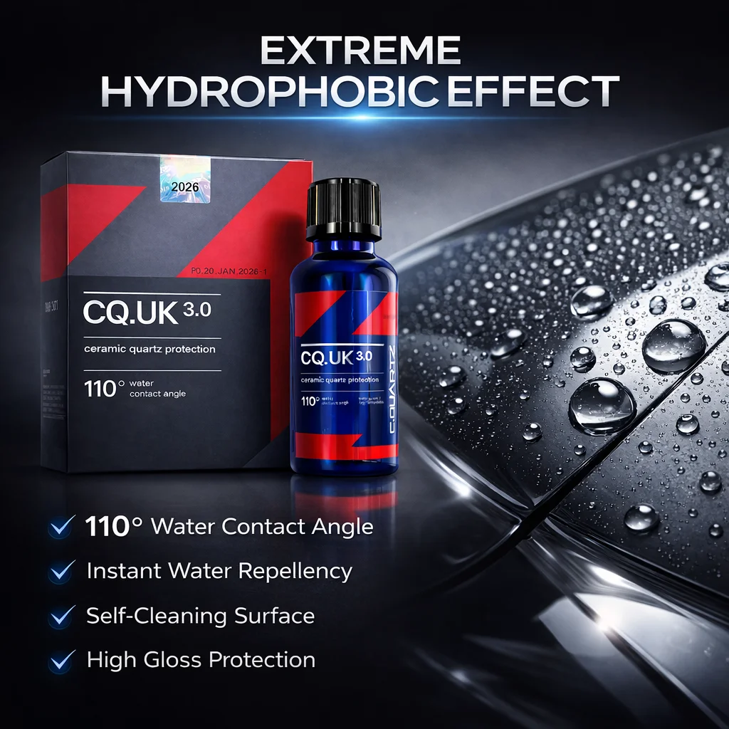 Car Ceramic Coating for CAR CQUARTZ UK 3.0 Based Nanotechnology Bonds To Paint Glass Metal and Plastic Paint Care CQ UK 3.0