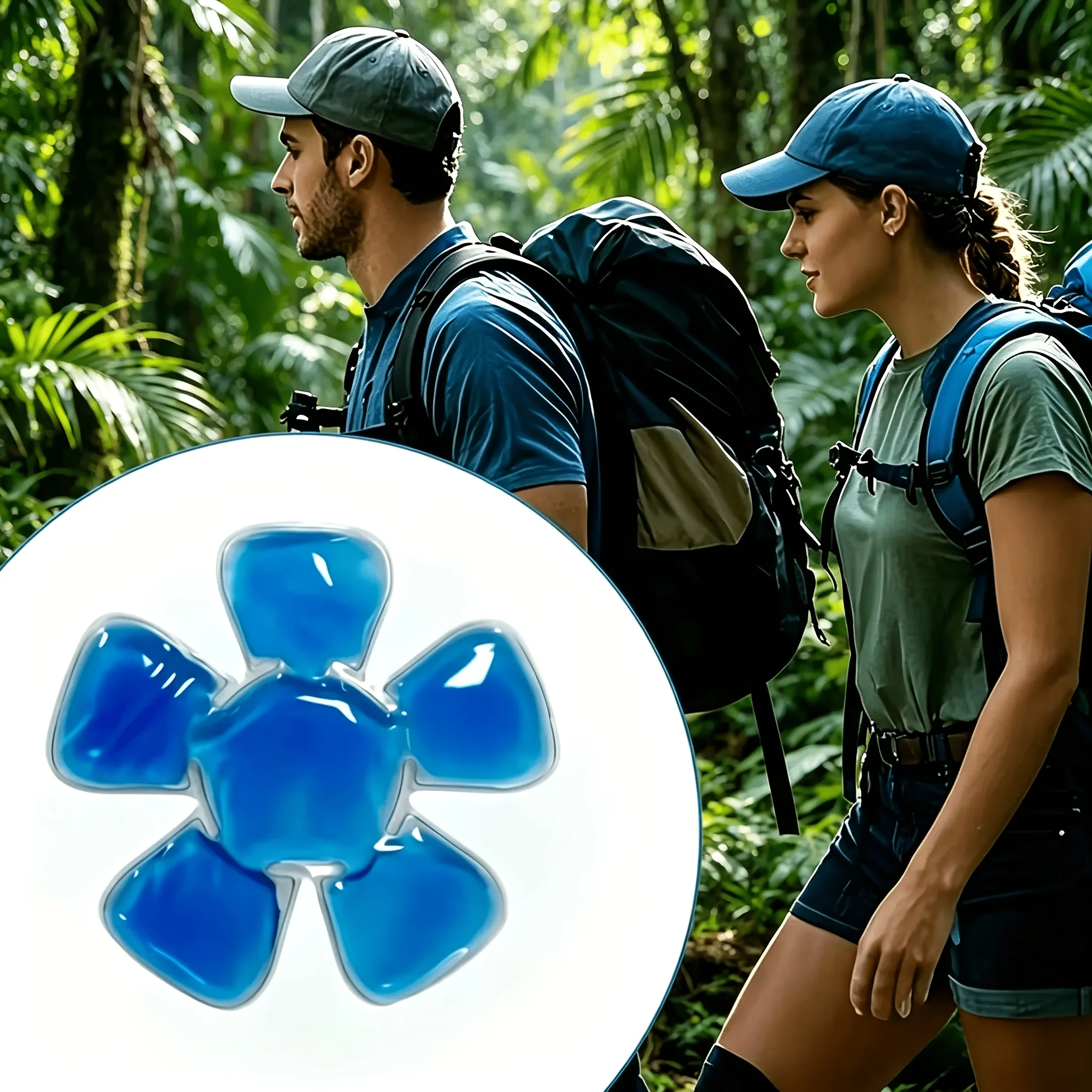 2Pcs Cooling Hat Liners Reusable Cool Pads For Helmets & Hats Long Lasting Cooling Essential Summer Outdoor Supplies Only Liners