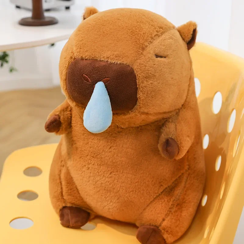 30/40/50cm Capibala Giant Plush Doll With Runny Nose Kawaii Capybara Plush Toy Children'S Gift Soft Stuff Plushie Toy