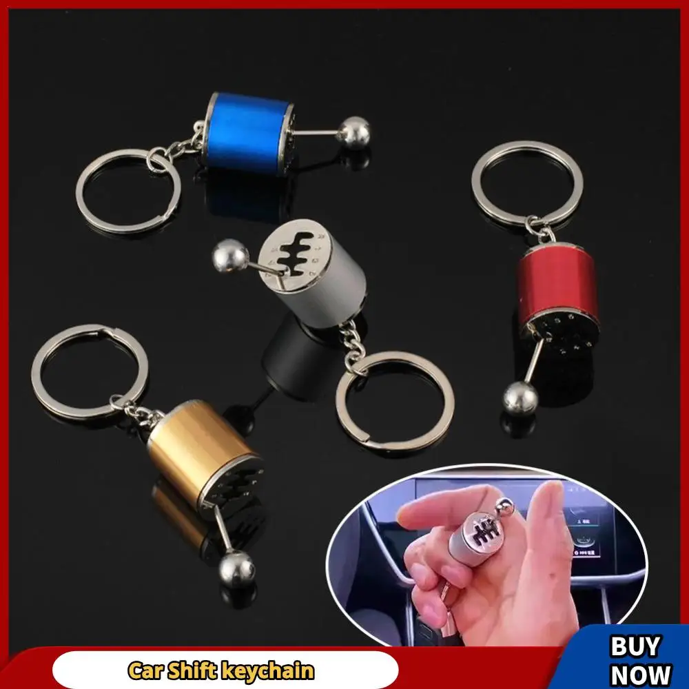 Creative Six Gear Shift Keychain Car Pendant Shifter Metal Keyring Metal Keychain Handbag Gift