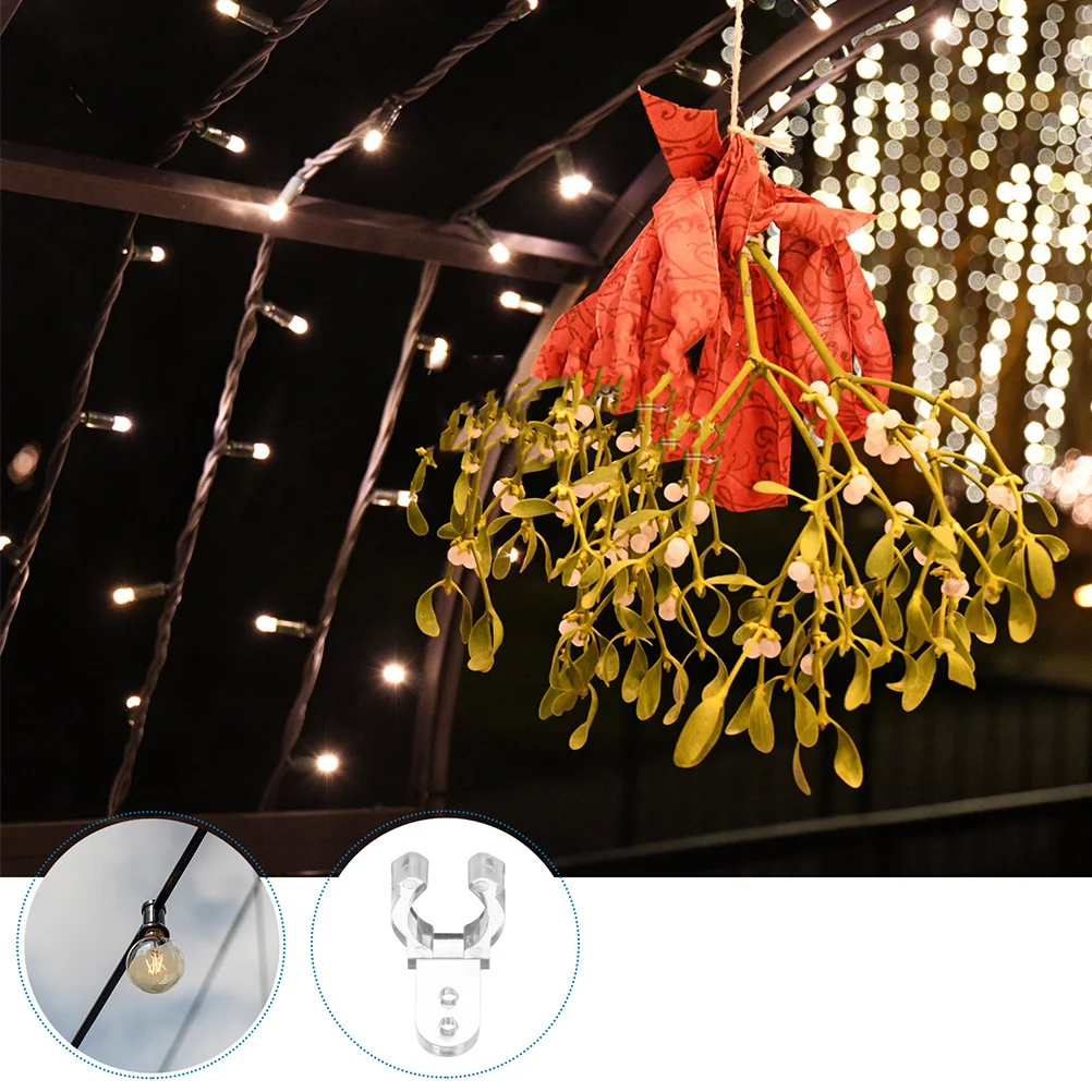 

200pcs Led Rope Light Clips Plastic Mounting Clips For Outdoor Wedding Patio Fence Cable Wire Organizer With Screws