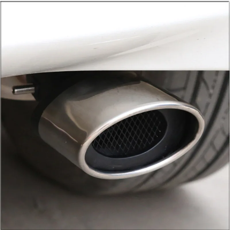 Universal Car Exhaust Pipe Muffler Tail Throat Accessories For Cadillac ATS BLS CTS XT4 XT5 ATSL XTS STS SRX Escalade