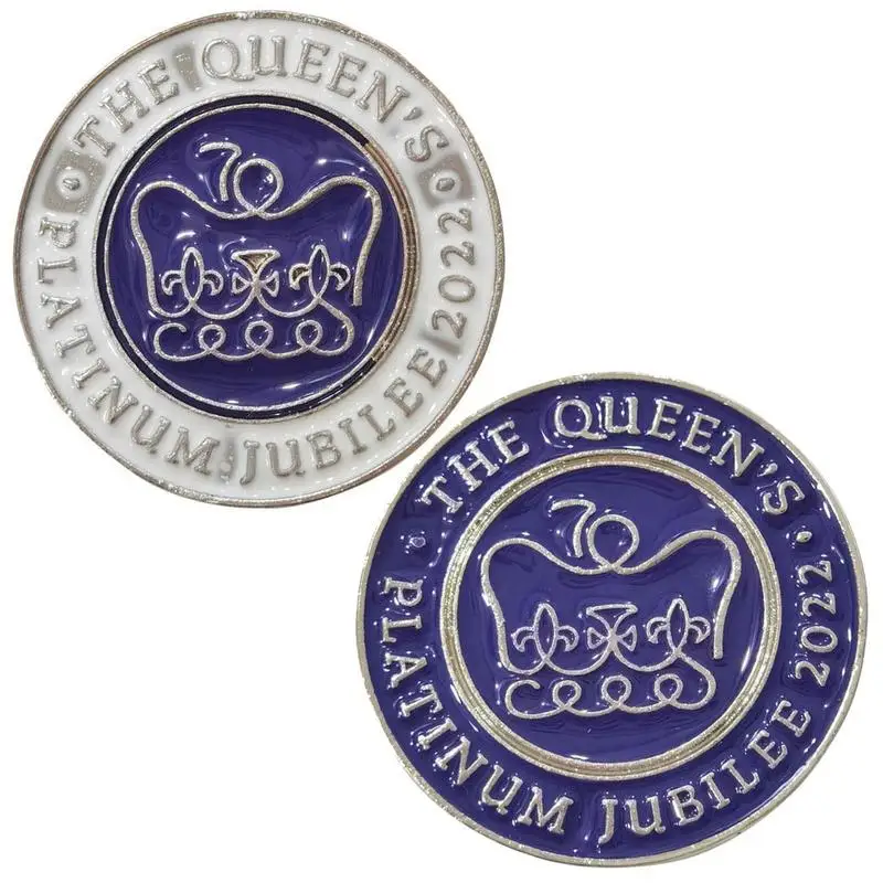 Platinum Jubilee Commemorative Badges Her Majesty The Queen Brooch Pin Queen Elizabeth II 1952-2022 Badge Collectible Gift