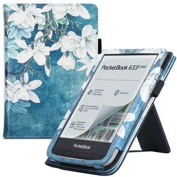 PocketBook 617 eReader 2022 출시, 프리미엄 PU 가죽 슬리브 커버, 핸드 스타프 및 자동 수면 용 스탠드 케이스  Best5