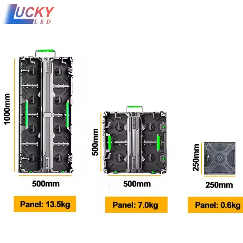 Stage Background LED Screen P3.91 500x1000mm Die Casting Aluminum Panel Outdoor HD Rental LED Display Screen