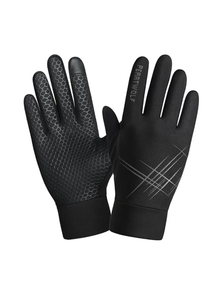 AliExpress 1Pair Cycling Thermal Fleece Gloves Mountaineering Gloves Water Proof Touch Screen Non-slip Gloves