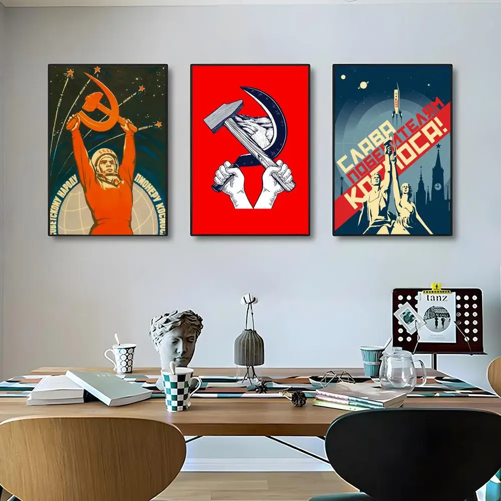 Style Stalin Soviet Poster Classic poster and wall art prints are suitable for living rooms, bedrooms,and home