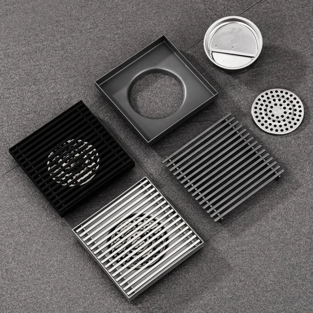 304 Stainless Steel Bathroom Floor Drain Insect-proof Large Drainage Shower Drains Sewer Deodorant Anti-odor Drain Filter