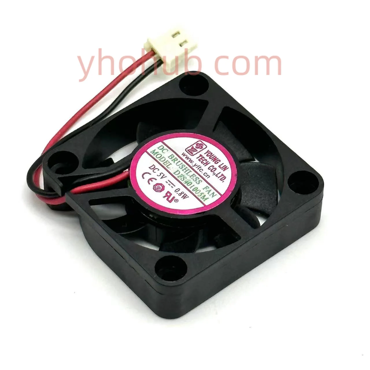 

Young Lin DFS401005M DC 5V 0.8W 40x40x10mm 2-Wire Server Cooling Fan