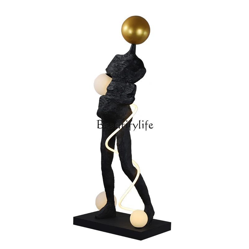 

Art Sculpture Humanoid Floor Ornaments Can Be Glowing Creative Living Room and Hotel Characters Resin Decorations