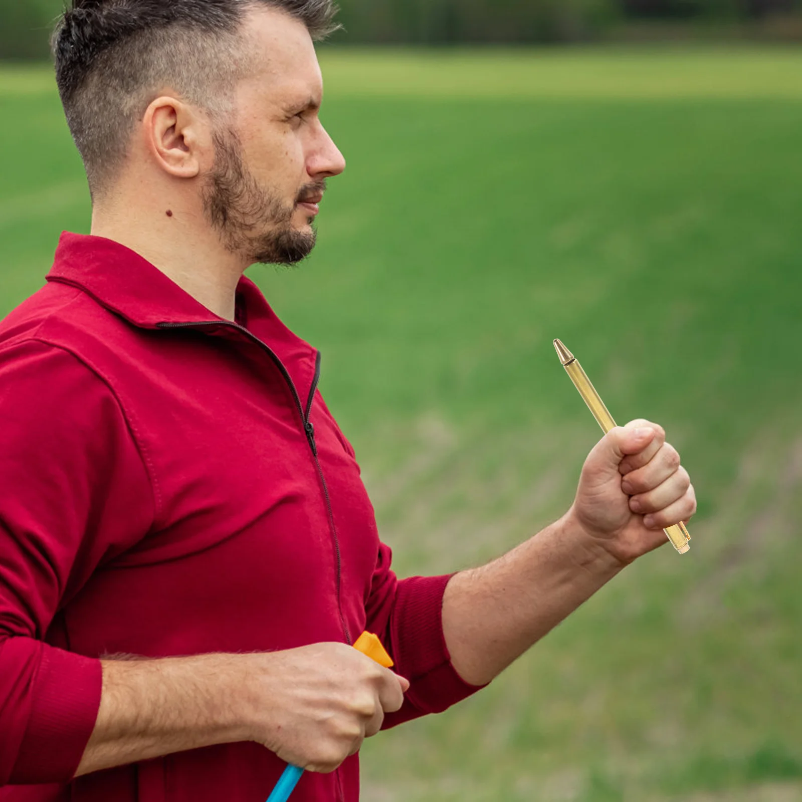 

2Pcs Brass Dowsing Rods Enhanced Sensitivity Spiritual Pendulum Tracing Tool for Outdoor Hunting Ghost Finding Equipment