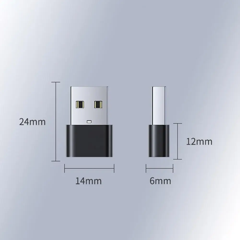 Converter Fast Charging Connector OTG Adapter f Type-C Aluminum Alloy USB to for Laptop PC Computer