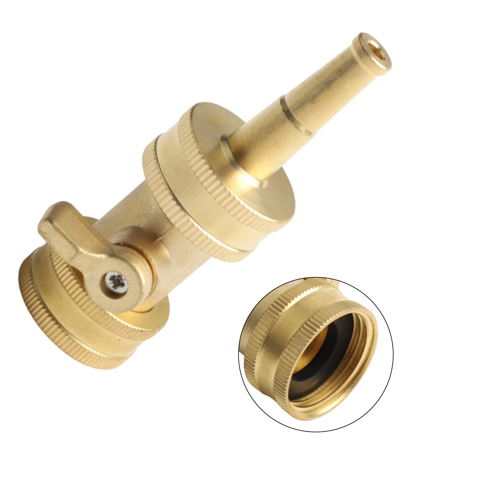 العلامة التجارية الجديدة ارتفاع ضغط التبديل خرطوم اغلاق صمام النحاس حديقة انبوب ماء التبديل سقي خرطوم اغلاق صمام #1