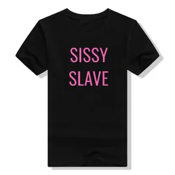 Sissy Slave Sissification Maid Baby Kinky Sissy Femboy T-Shirt Humor Funny Graphic Tee Tops Men Clothing Letters Printed Outfits