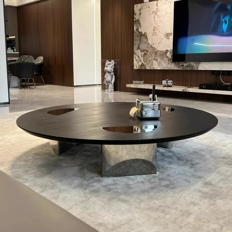 Luxury Unique Coffee Tables Round Aesthetic Living Room Elegant Coffee Tables Modern Trendy Table Basse Salon Furniture Home
