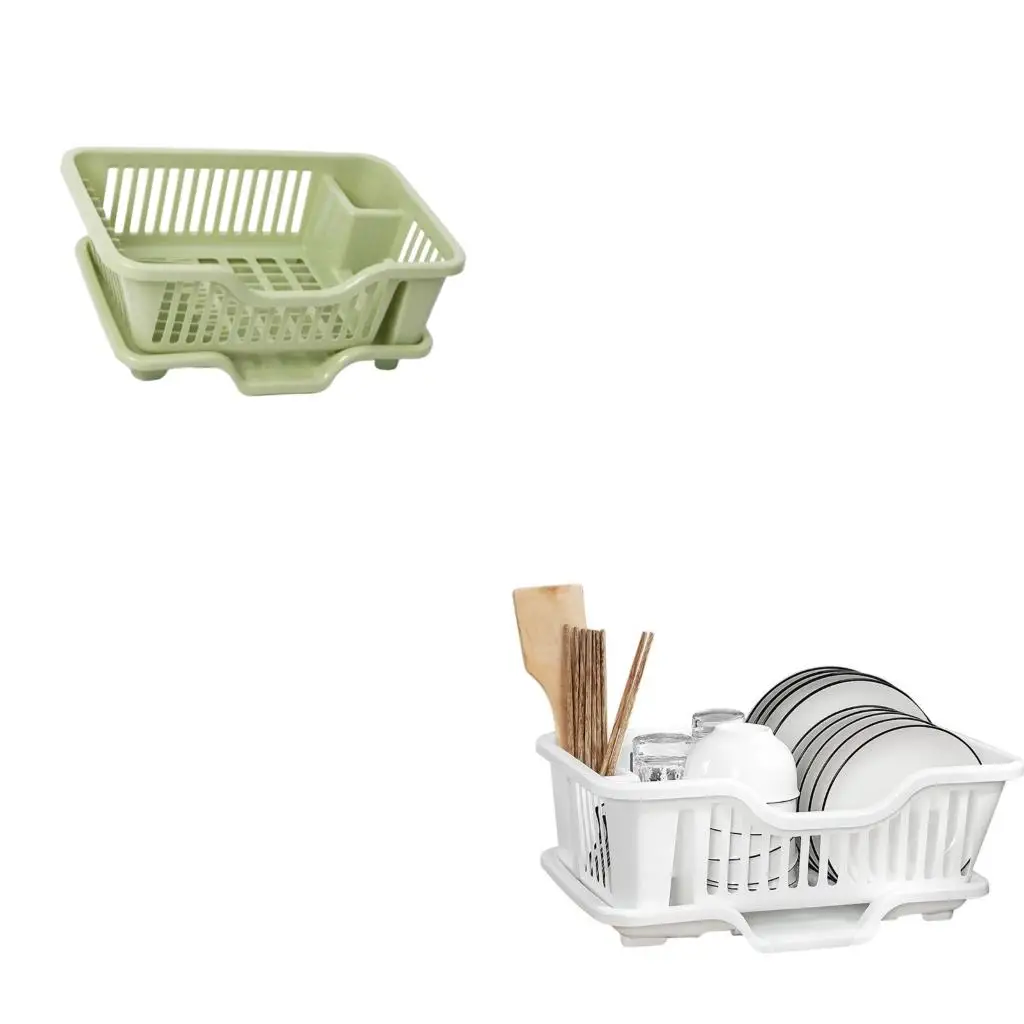 XA6H Spacious Vehicle Bowls Drying Rack Sturdy Plastic Sink Drainer Tool for Utensils