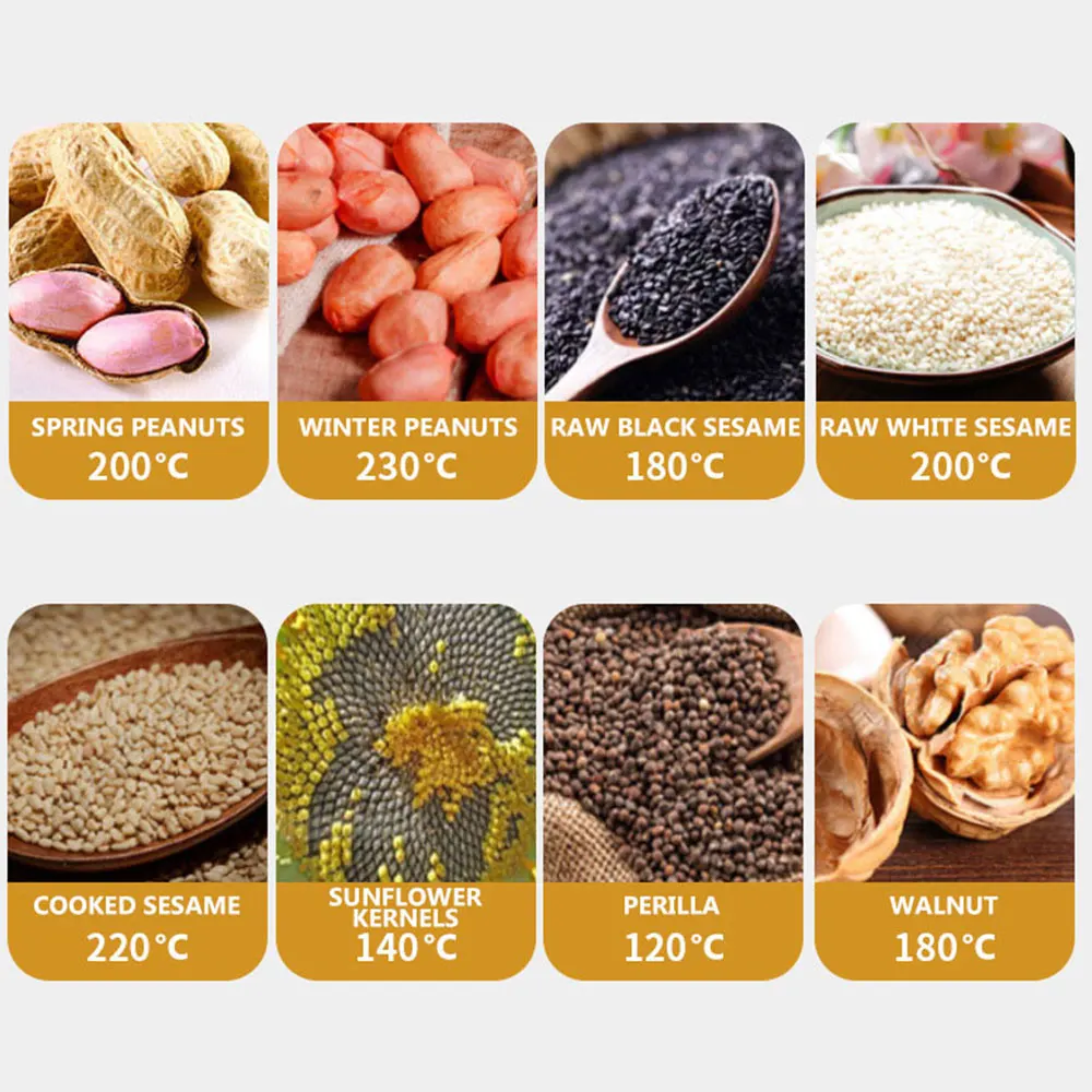 ماكينة ضغط الزيت المنزلية الصغيرة، ماكينة ضغط الزيت الذكية، ماكينة ضغط الزيت المزدوجة الساخنة والباردة