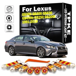 TPKE Canbus For Lexus GS 300 400 430 350 450h 250 200t GS300 GS400 GS430 GS450h GS250 GS200t 1991-2018 LED Interior Light Kit