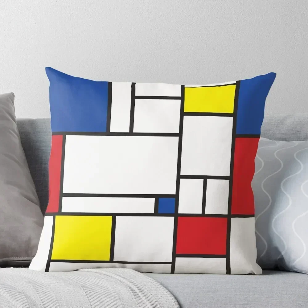 

Mondrian Minimalist De Stijl Modern Art II  fatfatin Throw Pillow Sofa Cushion Cushions Cover Rectangular Cushion Cover pillow