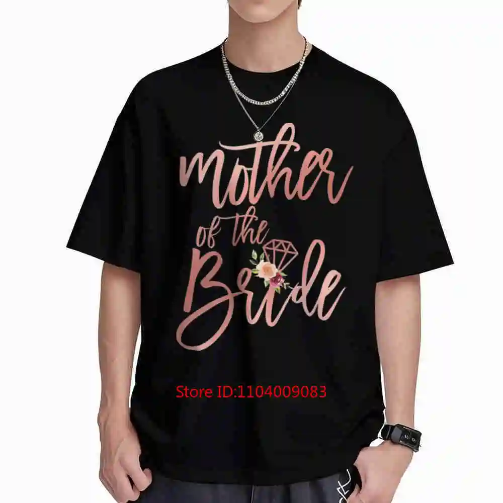 Mother Of Bride Party Short Sleeve Tee 100% Cotton T-Shirt