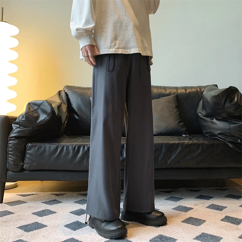 LAPPSTER Korean Fashions Baggy Joggers Pants 2023 Overalls Black Oversized Japanese Harajuku Sweatpants Casual Wide Leg Pants