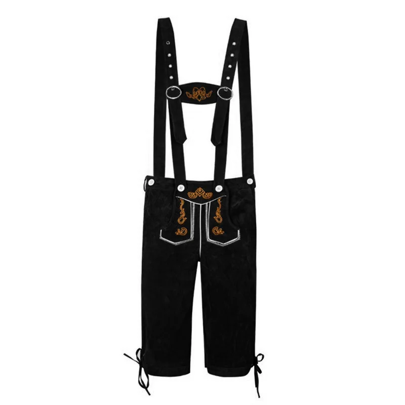 

Adult Men Oktoberfest Overall Beer Pants and Beer Hat Sets Oktoberfest Munich Germany Bavarian Carnival Party Costumes Plus Size