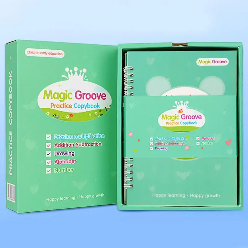 Magic Copybook Funny Tracing Books For Kids Erase-free 5 Pcs Magical Tracing Workbook Montessori Calligraphy Early Letter