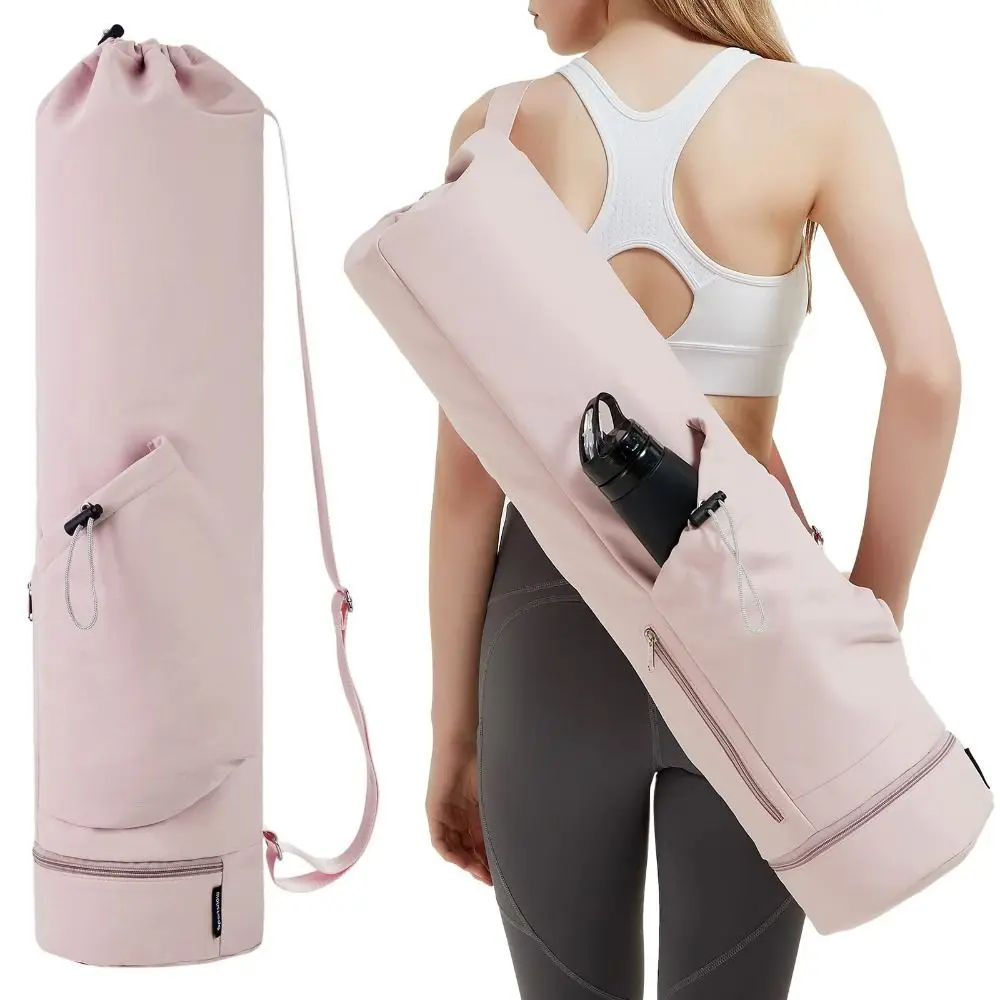 Yoga Backpack Large Capacity Yoga Mat Bag Adjustable Shoulder Straps Waterproof Breathable Sports Bag Drawstring Portable Gym