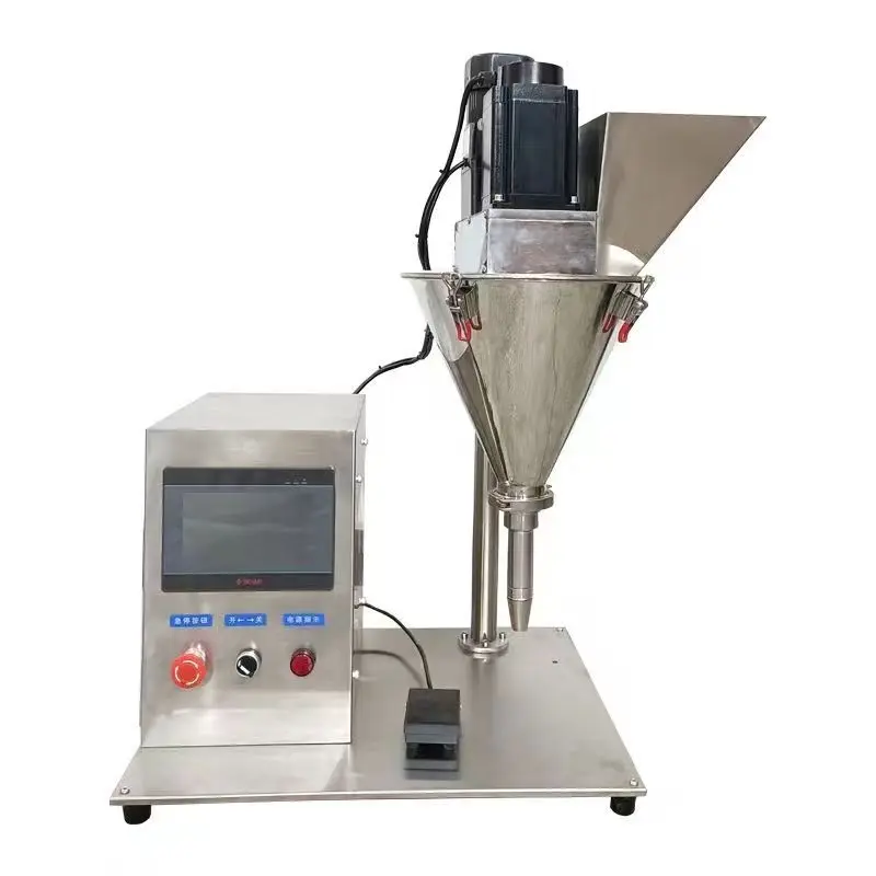 Powder Dispensing Machine Small Scale Business Bottle Cap Powder Auger Filling Machine