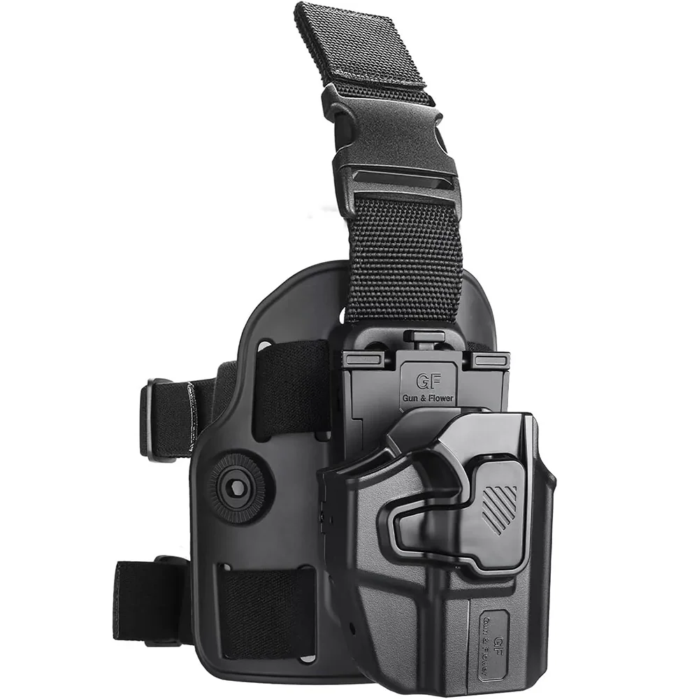 Universal Drop Leg Holster,Fit Taurus G3C G2C GX4,Glock43XMOS,Glock43X,SigP365X Macro,right hand