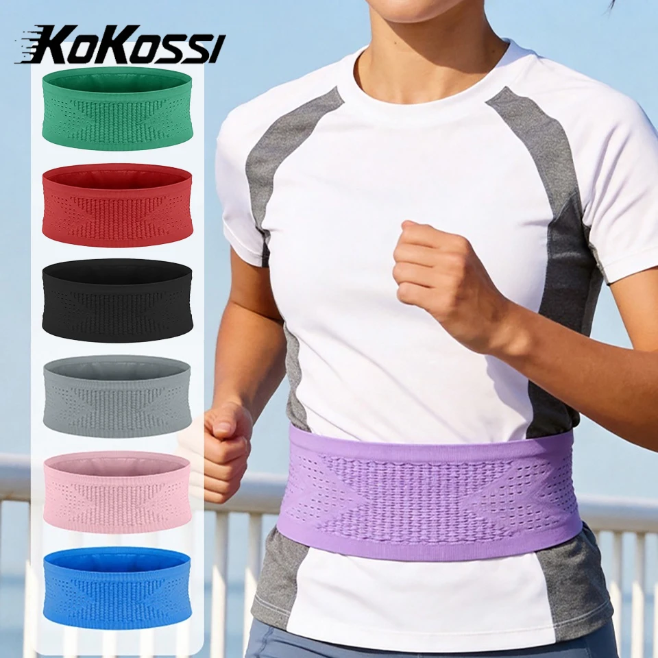 

KoKossi Sports Waist Bag Seamless Invisible Elastic Multifunction Phone Fitness Running Lightweight Breathable Belt Bag Pocket