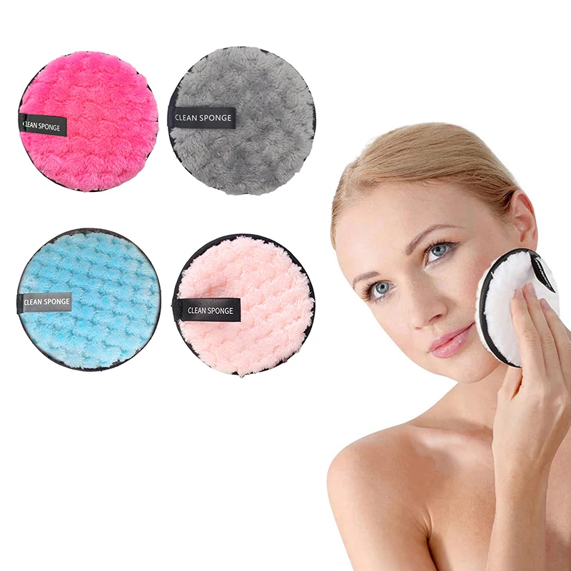 Make-Up Remover Pads Herbruikbare Gezicht Handdoek Make-Up Doekjes Doek Wasbare Wattenschijfjes Ananas Raster Huidverzorging Puff Tool