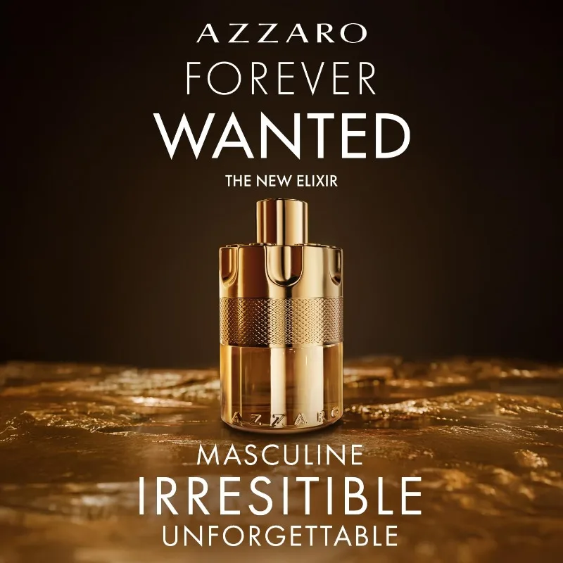Azzaro Forever Wanted Elixir Parfum Homme Spray 100 مل عطور فرنسية فاخرة أصلية عطر فيرومونات جلدية دائمة كولونيا