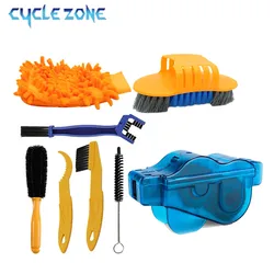 Chain Cleaner MTB Cycling Cleaning Kit Portable Bicycle Scrubber Brushes Set Bike Wash Repair Tool for Road Cycling