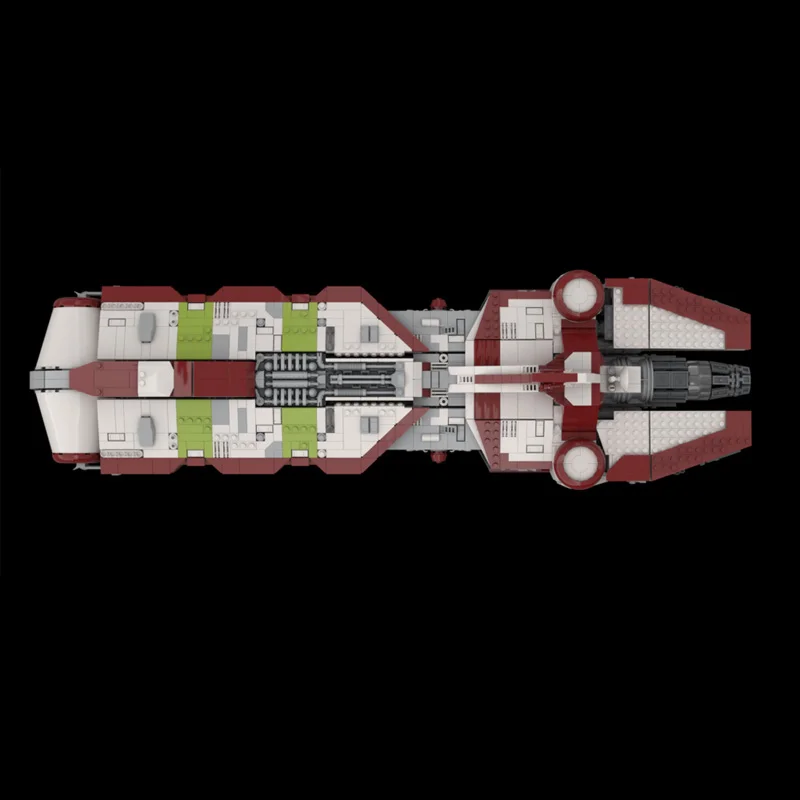3026 PCS Minifigure Scale Pelta-Class Rescue Frigate MOC Customize Modular Building Block Creative Design DIY Assembly Toy Gift