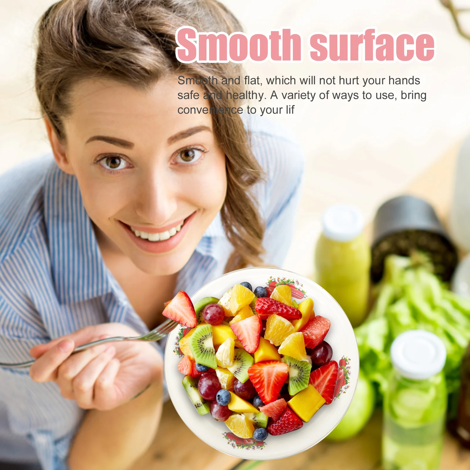 

Thick Porcelain Plate Smooth Fine Workmanship Multi-Function Food Tray Tea Party Dried Fruit Dessert Serving Plate