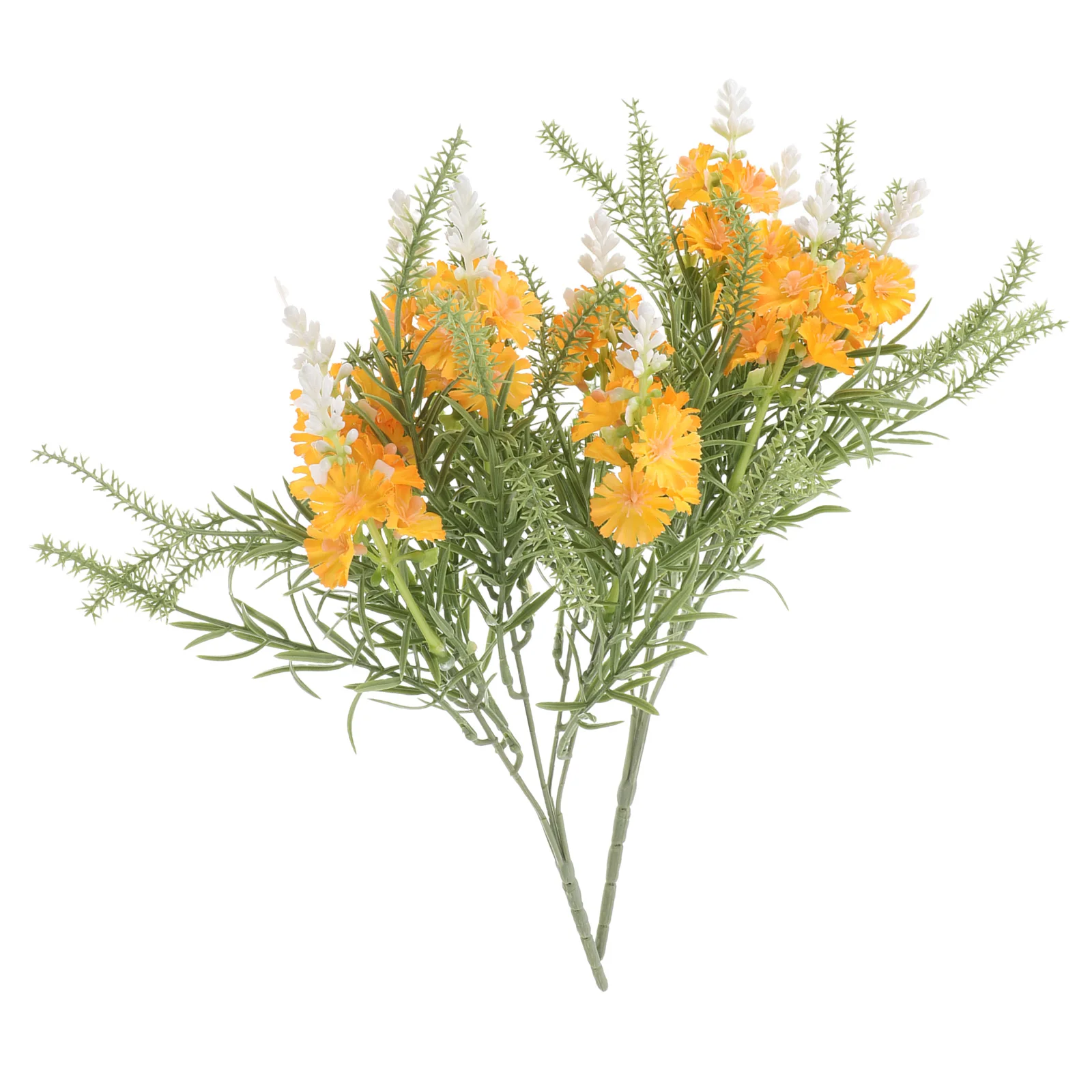 

2Pcs Lifelike Artificial Bouquet Flowers Realistic Faux Flower Decor for Wedding Home Room Vase Display Longlasting Simulation