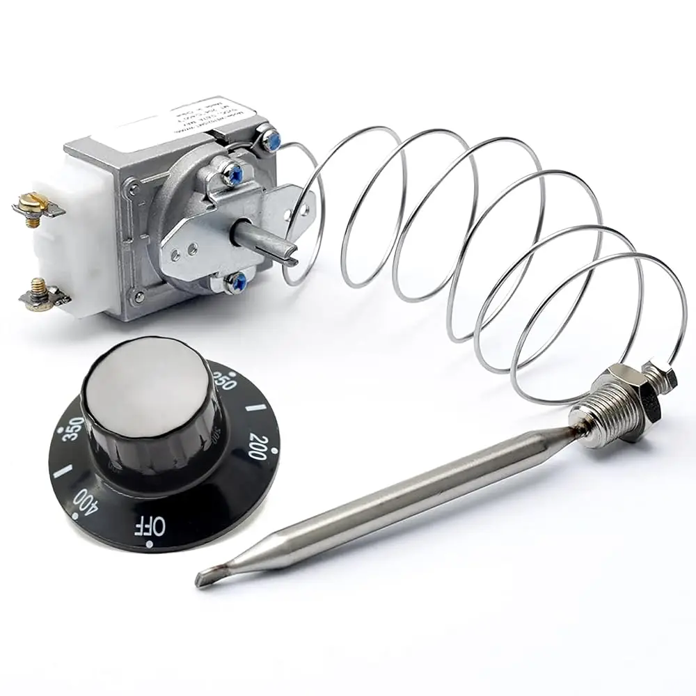 

RX-1-36 Thermostat for Fryer 1/4\ Mpt Stuff Box, 60125401 Compatible With Pitco and Royal Range 3113, Deep Fryer 200-400F