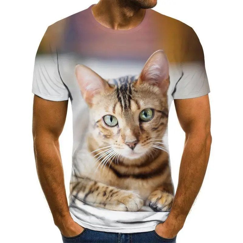 Ptaki Tygrys Zwierzęta Nadruk 3D T-Shirty Mężczyźni Kobiety Casual Krótki Rękaw Hip Hop T Shirt Oversize Harajuku Y2k Tees Kid Top Odzież