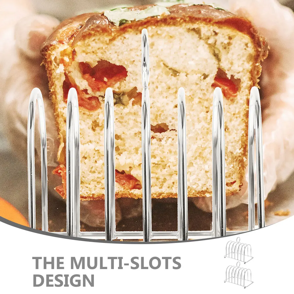 Estante de enfriamiento de pan de mesa elegante, resistente a la oxidación, reutilizable, uso diario, soporte para tostadas, accesorio de cocina, 2 uds.