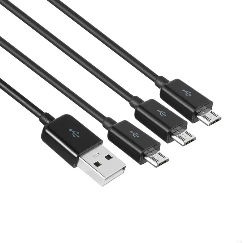 B03F 3 in 1 USB Male to Three Micro USB Splitter Cable Data Sync Cord Cable for Micro USB Devices Transfer