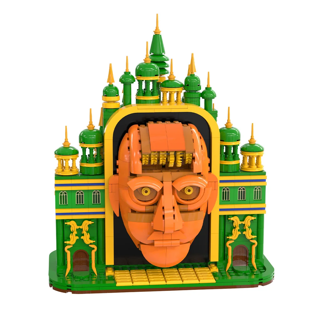 MOC Magische Hexe Smaragd Stadt Zauberer Palast Bausteine Fantasy Film Smaragd Schloss Ziegel Spielzeug Erwachsene Geschenk – Detail 11