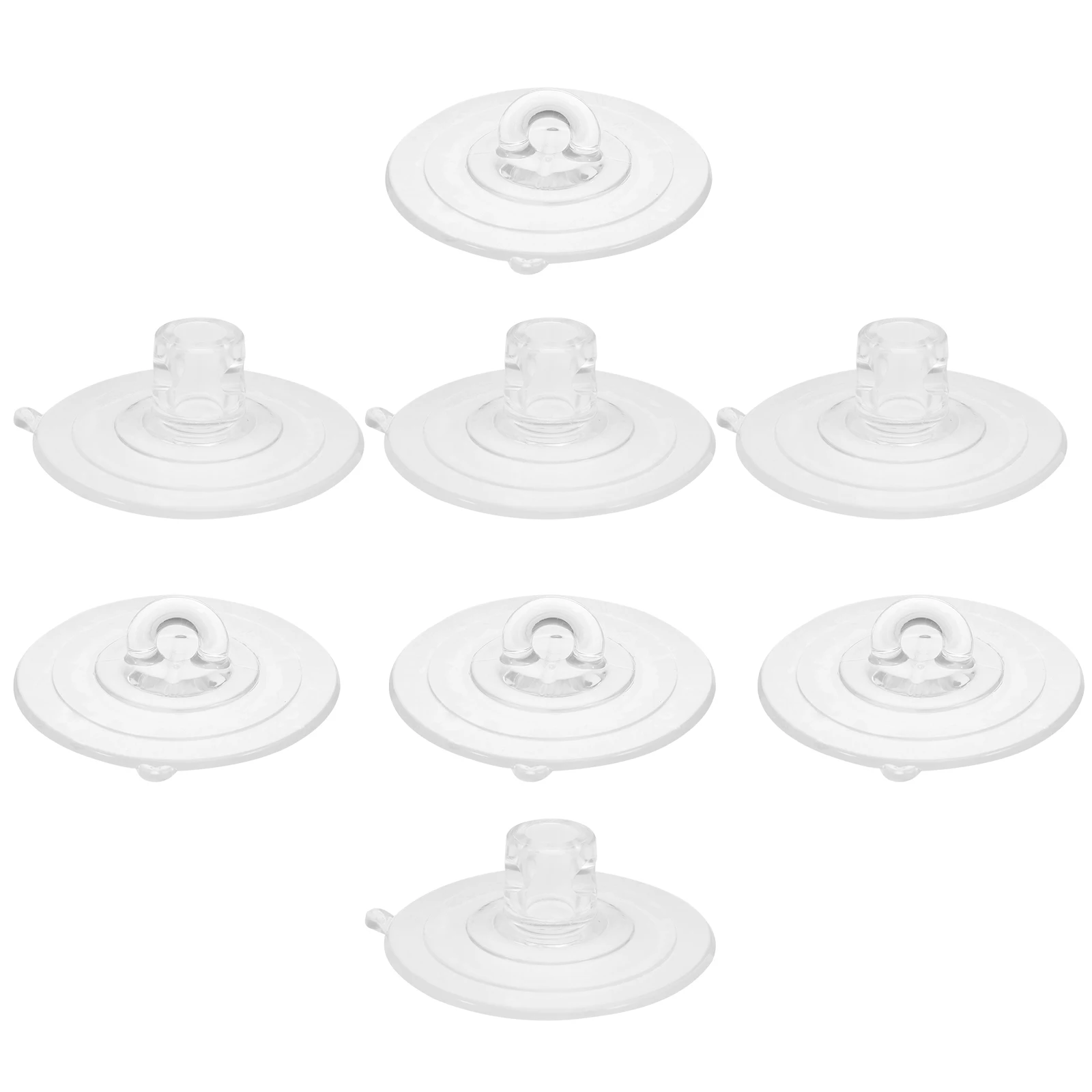 

8Pcs Transparent Suction Cups for Cat Window Bed Heavy Duty Adhesive Free Mounting Replacement Parts with Round and Cross Holes