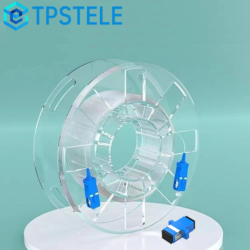 SM G657A2 0.9mm SC/UPC Invisible Cable Fiber Optic Patch Cord, Extention Patch Cable For FTTH, 10/20/30/50/80/100M, Traceless